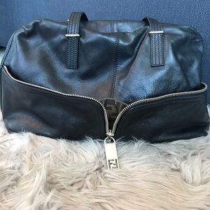 Black leather Fendi bag